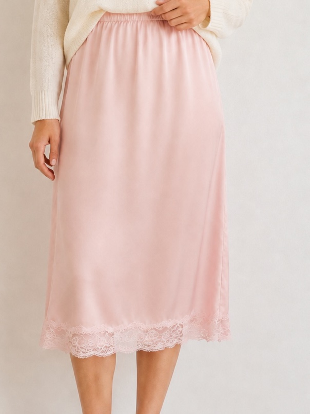 Vintage Maidenform Sweet Nothings Pink Nylon Lace Half Slip Size S Slip Dress